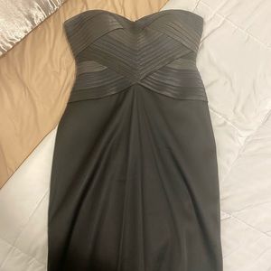 Black strapless cocktail BCBG dress